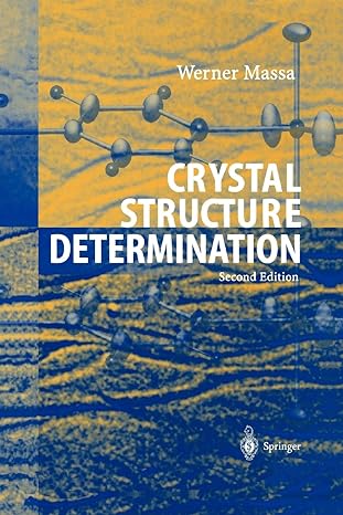 crystal structure determination 2nd edition werner massa 3642058418, 978-3642058417