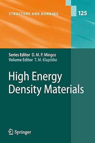 high energy density materials 1st edition thomas m klapatke 3642091350, 978-3642091353