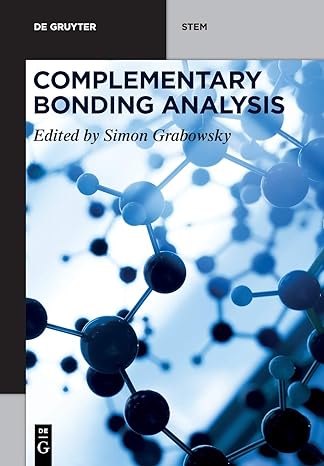 complementary bonding analysis 1st edition simon grabowsky 3110660067, 978-3110660067
