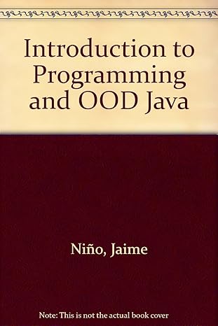 introduction to programming and ood java 1st edition jaime nino 0471212393, 978-0471212393