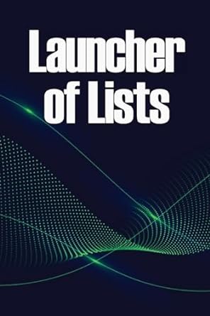 launcher of lists 1st edition margareth oriol 3986086781, 978-3986086787