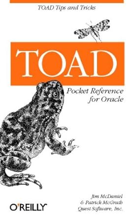 toad pocket reference for oracle 1st edition jim mcdaniel ,patrick mcgrath 0596003374, 978-0596003371