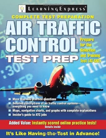 air traffic control test prep 1st edition learningexpress llc editors 1576856658, 978-1576856659