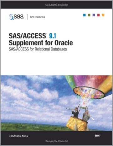 sas/access 9.1 supplement for oracle sas/access for relational databases 1st edition sas institute