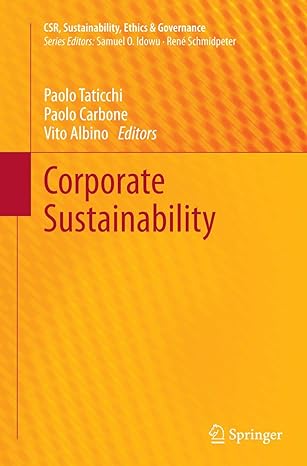 corporate sustainability 1st edition paolo taticchi ,paolo carbone ,vito albino 3642438113, 978-3642438110