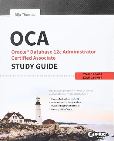 oca oracle database 12c administrator certified associate study guide 1st edition biju thomas 111864395x,