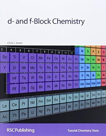 d and f block chemistry 1st edition chris j jones 0854046372, 978-0854046379