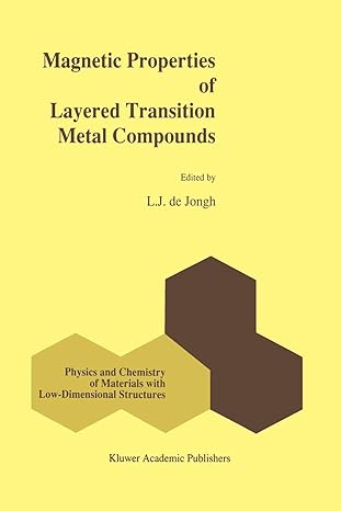 magnetic properties of layered transition metal compounds 1st edition l j de jongh 9401073295, 978-9401073295