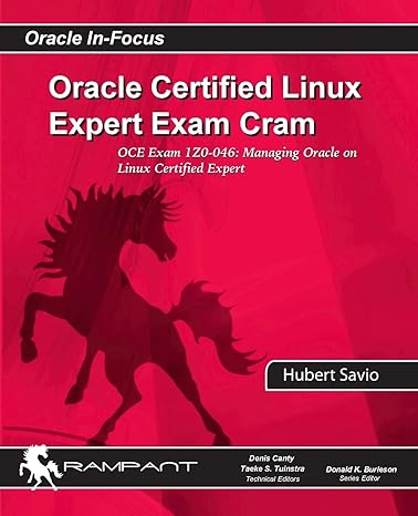 oracle certified linux expert exam cram oce exam 1z0 046 managing oracle on linux certified expert 1st
