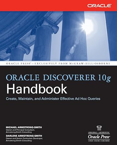 oracle discoverer 10g handbook create maintain and administer effective ad hoc queries cle discoverer 10g