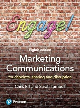 marketing communications touchpoints sharing and disruption 8th edition chris fill ,dr sarah turnbull