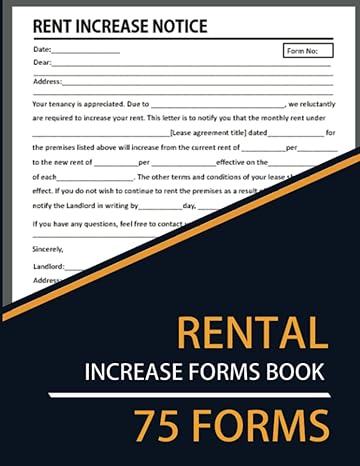 Rental Increase Forms Book