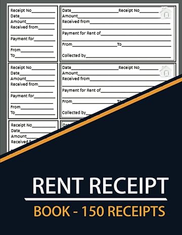 Rent Receipt Book 150 Receipts