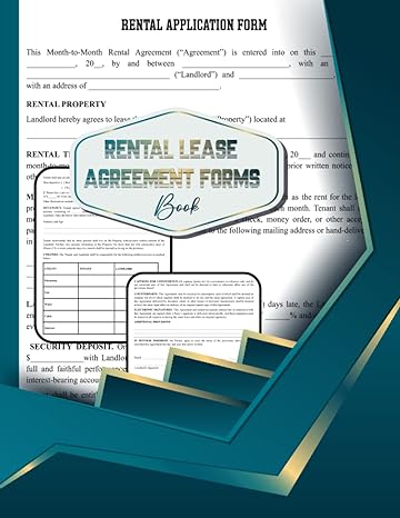rental lease agreement forms book 1st edition noemi inga b0c4njf5dn