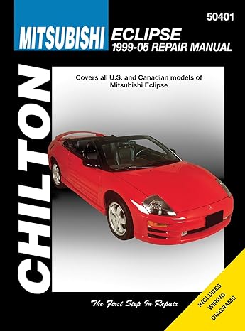 mitsubishi eclipse chilton 1999 05 repair manual 1st edition chilton 1563927381, 978-1563927386