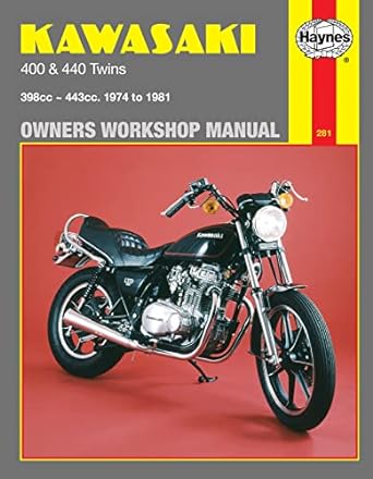 kawasaki 400 and 440 twins haynes repair manual 1st edition haynes 0856967114, 978-0856967115