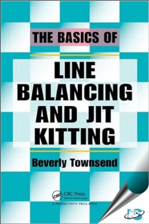 the basics of line balancing and jit kitting 1st edition beverly townsend 1439882371, 978-1439882375