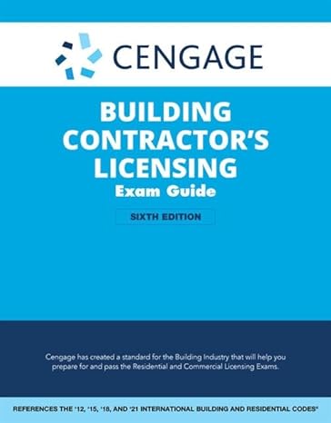 cengage building contractors licensing exam guide 6th edition christopher prince 0357502566, 978-0357502563
