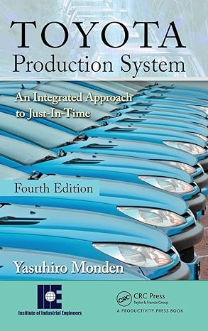 toyota production system an integrated approach to just in time 4th edition yasuhiro monden 143982097x,