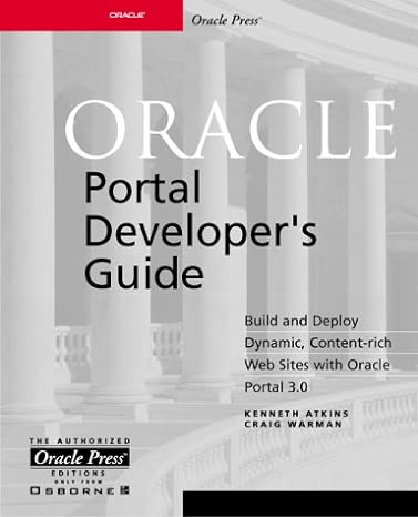 oracle portal developers guide 1st edition kenneth atkins 0072132612, 978-0072132618
