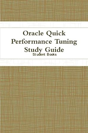 oracle quick performance tuning study guide 1st edition dr jim ras 1643541560, 978-1643541563