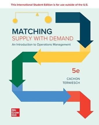 matching supply with demand an introduction to operations management 5th edition unknown author 126615664x,