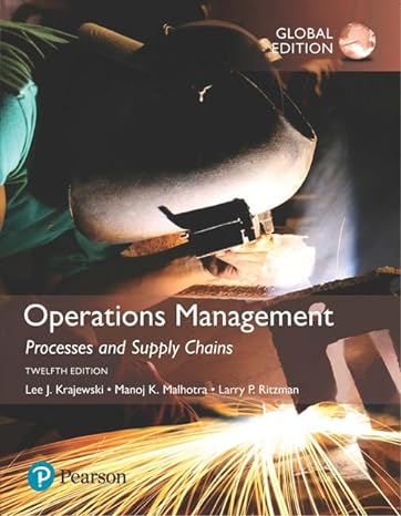 operations management processes and supply chains global edition 12th edition manoj malhotra larry ritzman