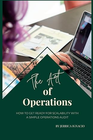 the art of operations how to get ready for scalability with a simple operations audit 1st edition jerrica e