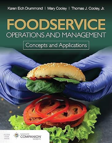 foodservice operations and management concepts and applications 1st edition karen eich drummond ,mary cooley