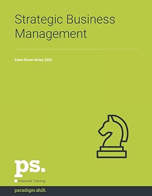 strategic business management exam room notes 2022 1st edition paradigm shift 979-8449254740