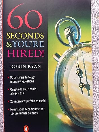 60 seconds and you re hired 1st edition robin ryan 0140289038, 978-0140289039