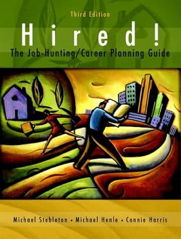 hired the job hunting/career planning guide with portfolio disk 1st edition unknown author b0085o6w6e
