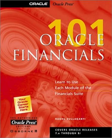 oracle oracle press learn to use each module of the financials suite 1st edition raghu vullaganti 0072126078,