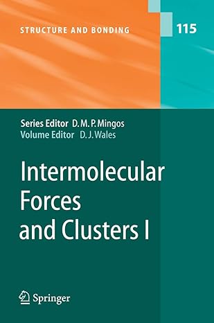 intermolecular forces and clusters i 1st edition d wales ,p w fowler ,i w jenneskens ,c nillot ,p l a