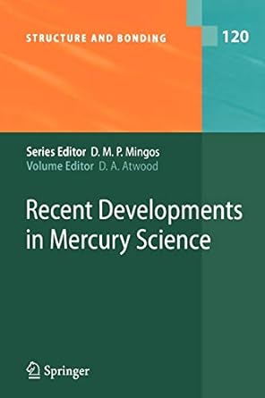 recent developments in mercury science 1st edition david a atwood 3642068383, 978-3642068386