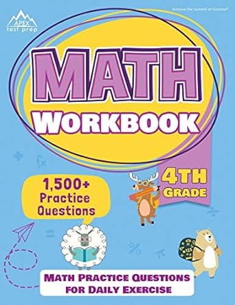 math workbook 1st edition apex test prep 1628458828, 978-1628458824