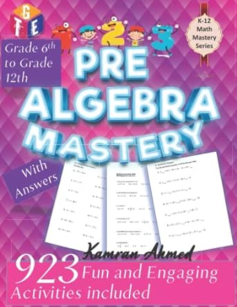 pre algebra mastery 1st edition the great educator 979-8782251871