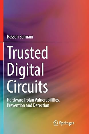 trusted digital circuits hardware trojan vulnerabilities prevention and detection 1st edition hassan salmani