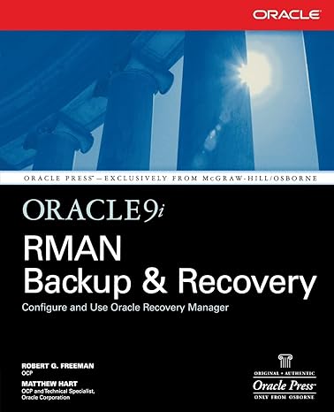 oracle9i rman backup and recovery 1st edition robert freeman ,matthew hart 0072226625, 978-0072226621