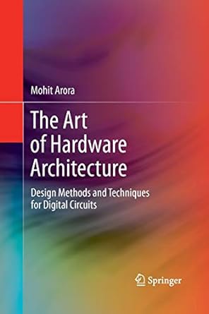 the art of hardware architecture design methods and techniques for digital circuits 2012th edition mohit