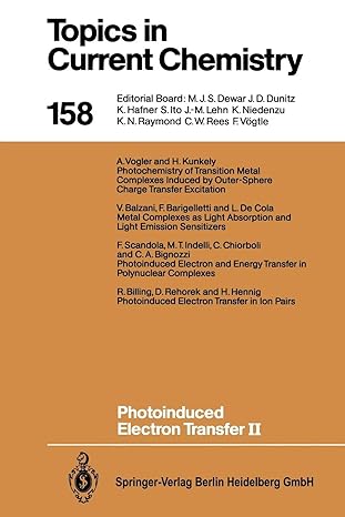 topics in current chemistry 158 photoinduced electron transfer ii 1st edition jochen mattay ,vincenzo balzani