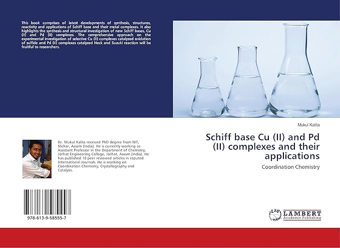 schiff base cu and pd complexes and their applications coordination chemistry 1st edition mukul kalita