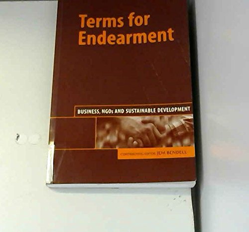 terms for endearment business ngos and sustainable development 1st edition jem bendell 1874719292,