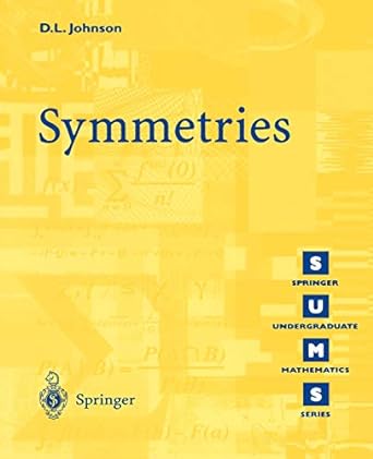 symmetries 1st edition d l johnson 1852332700, 978-1852332709