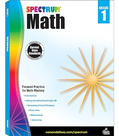 grade 1 spectrum math 1st edition spectrum 1483808696, 978-1483808697