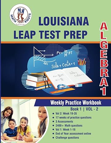 louisiana state test prep algebra volume 2 1st edition mrs. gowri m vemuri 979-8889031376