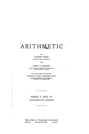 arithmetic 1st edition eugene herz 1534843701, 978-1534843707