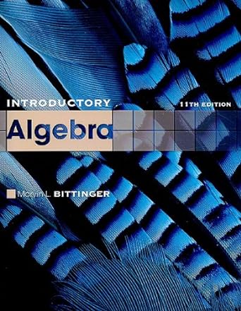 introductory algebra 11th edition marvin l bittinger 0321624408, 978-0321624406