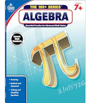 the 100+ series algebra 1st edition carson dellosa education 1483800776, 978-1483800776