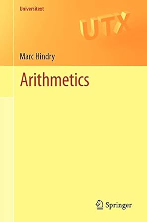 arithmetics 2011th edition marc hindry 1447121309, 978-1447121305